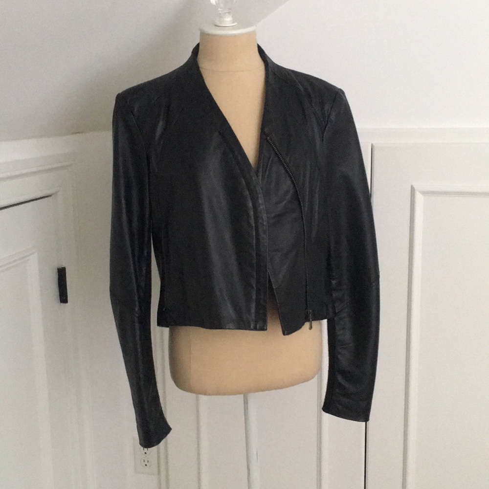 Nordstrom (Brand- June) Black Leather Jacket